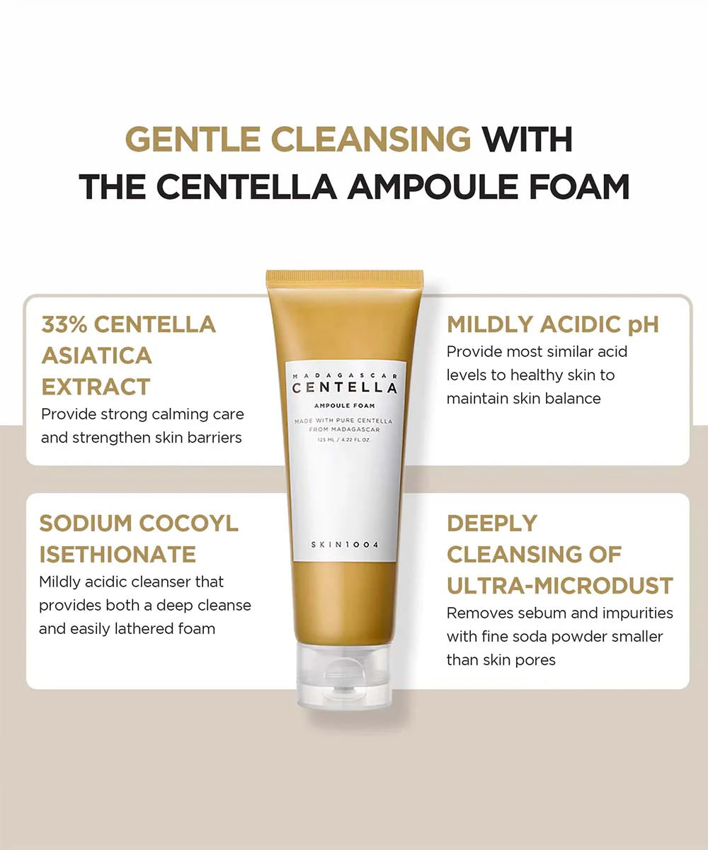 SKIN1004 Madagascar Centella Ampoule Foam Cleanser 4.22 fl.oz (125ml)