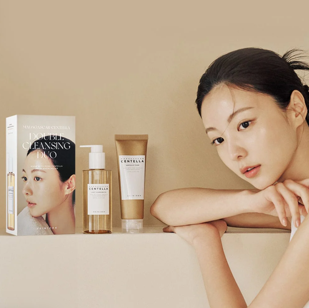 SKIN 1004 Double Cleansing Duo 200ml Oil Cleanser + 120ml Foam Cleanser