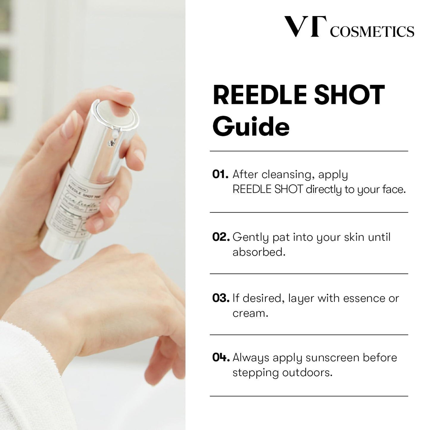 VT COSMETICS Reedle Shot 100, Day & Night Repairing Essence